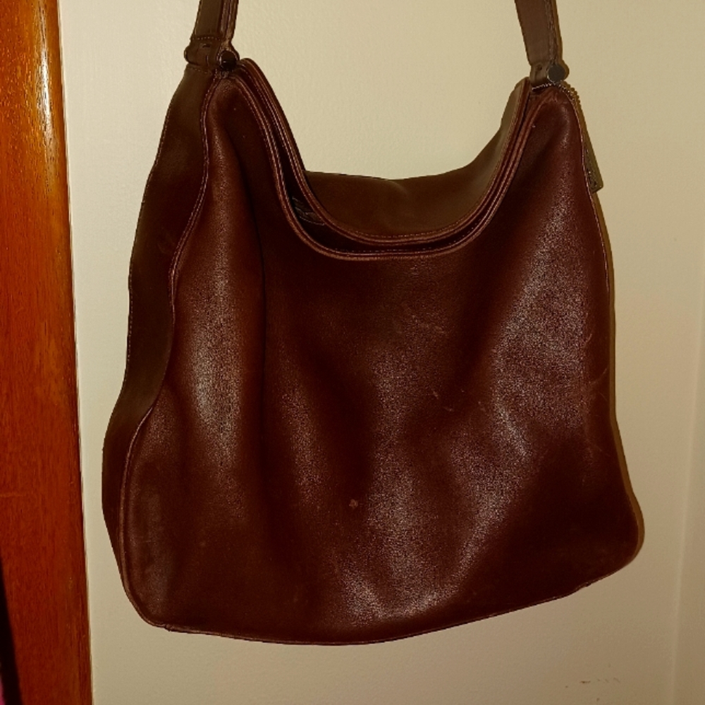 Coach Whitney Hobo Bag Style 9180 Brown Leather Lined Hobo